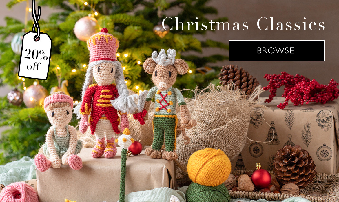 Christmas classic crochet kits nutcracker toft sale